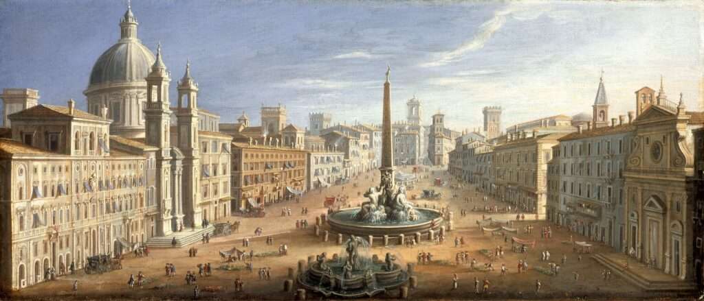 Painting of Piazza Navona 1730