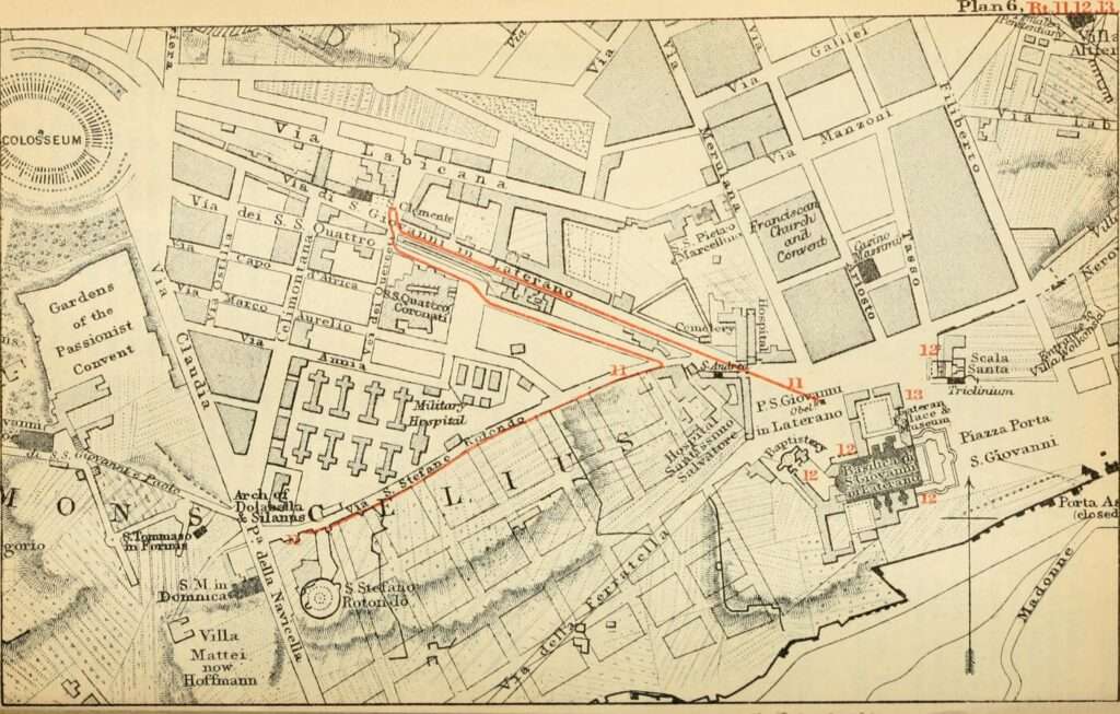 Map of Caelian Hill